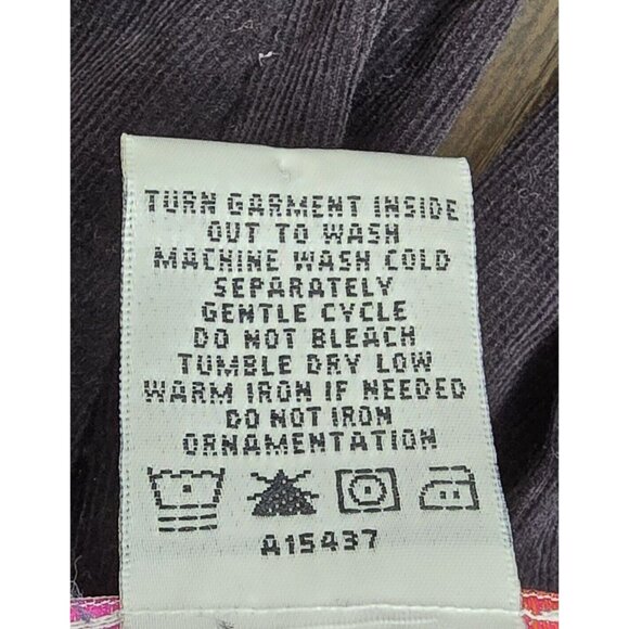 VTG Quacker Factory Black Pumpkin Fall Halloween Button Up Shirt Size 1X - Picture 4 of 7